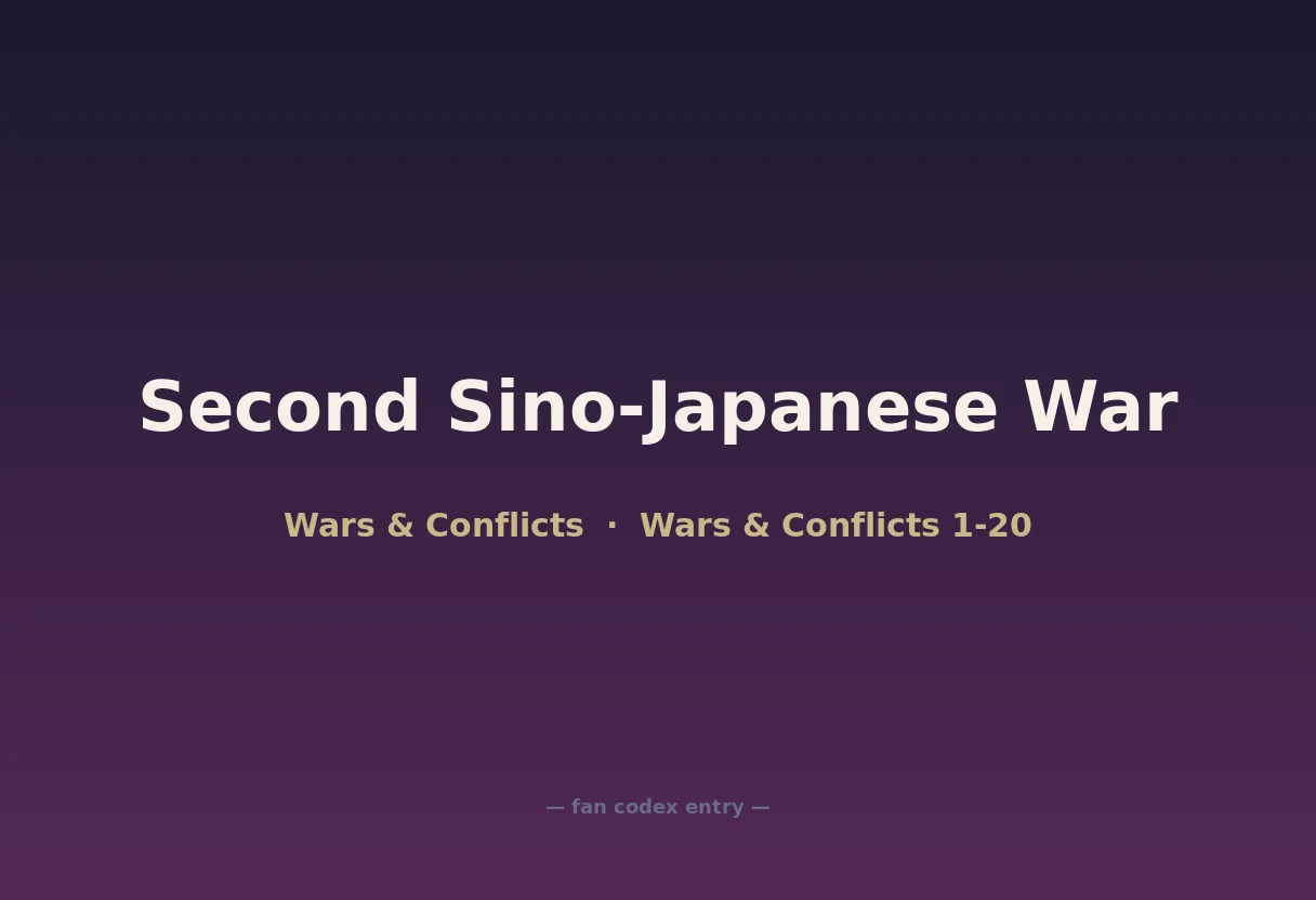 Second Sino-Japanese War